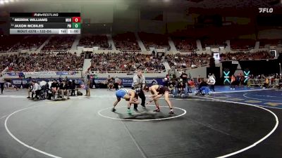 132-D4 3rd Place Match - Jaxon McBiles, Pima High School vs Merrik Williams, Morenci High School