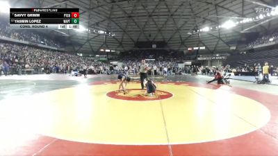 Girls 1B/2B/1A 105 Cons. Round 4 - Yasmin Lopez, Wapato (Girls) vs Savvy Grimm, East Jefferson (Girls)