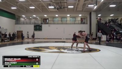 165 lbs Cons. Round 3 - Bradley Gillum, SIU Edwardsville vs Ryan Money, Maryland