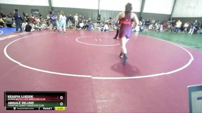 190 lbs Round 3 - Keasiya Luedde, Alaska Battle Cats Wrestling Club vs Abigale Eklund, Thurston County Wrestling Club