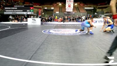 Open Men - 86 lbs Semis - Brandon Supernaw, Sutter Union High School Wrestling vs Joshua Cortez