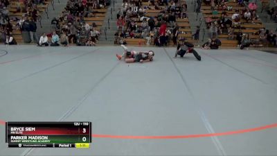 110 lbs Semifinal - Bryce Siem, MN Elite vs Parker Madison, Summit Wrestling Academy