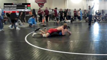 133 lbs Semifinal - Braxton Brown, Maryland vs Mason Leiphart, Franklin & Marshall