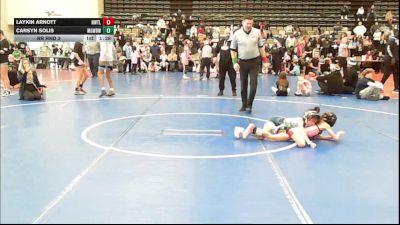 50 lbs Rr Rnd 3 - Laykin Arnott, NewWhale Teel - Girls vs Carsyn Solis, MGW Black Widows - Girls