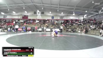 149 lbs Cons. Round 6 - Sabian Russell, Quincy vs Maximos Stedeford, Montevallo