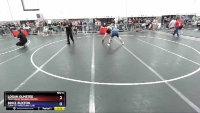 150 lbs Cons. Round 2 - Logan Olmsted, Team Nazar Training Center vs Brice Buxton, Cuba City Wrestling Club