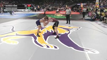 Champ. Round 1 - Keaton Kuchar, Battle Creek vs Maverick Heine, Cedar Catholic