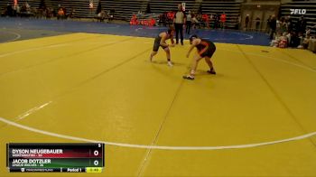 115 lbs Finals (8 Team) - Jacob Dotzler, LPGE/B Wolves vs Dyson Neugebauer, Worthington