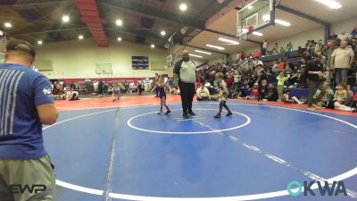 49 lbs Rr Rnd 3 - Stetson Manuel, Blackwell Wrestling Club vs Ember Shelton, Team Tulsa Wrestling Club