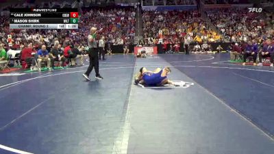 2A-126 lbs Champ. Round 2 - Mason Shirk, Wilton vs Cale Johnson, Central DeWitt
