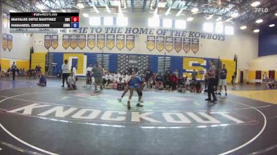 110 lbs Round 5 (6 Team) - Miayalee Ortiz Martinez, Eagles WC vs Hananeel Gregoire, SOWA