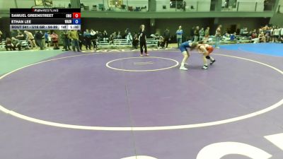 U16 GR - 94-99 Quarters - Samuel Greenstreet, Cornerstone Mat Club vs Ethan Lee, Washington