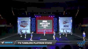 - T's Tumbling Platinum Starz [2019 Senior - Small 3 Day 1] 2019 NCA North Texas Classic