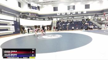 100 lbs Round 2 (4 Team) - Vivana Zavala, Gold Rush vs Tayler Brown, Sisters On The Mat