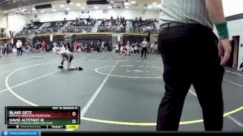 106 lbs Cons. Round 2 - Blake Getz, Roncalli Wrestling Foundation vs David Altstadt Iii, Maurer Coughlin Wrestling Club