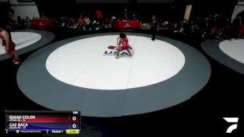 106 lbs Round 3 (16 Team) - Isaiah Colon, KTWA-FR vs Caz Baca, OCWA-FR