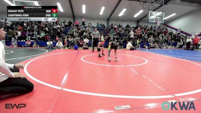 Rr Rnd 3 - Isaiah Tate, Barnsdall Youth Wrestling vs Lightning Kirk, Hilldale Youth Wrestling Club