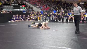 113 lbs Quarterfinal - Kaiden Belinsky, Don Bosco vs Brodie Johnsen, Logan-Magnolia