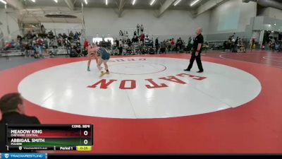 145 lbs Cons. Semi - Meadow King, Cheyenne Central vs Abbigail Smith, Poudre