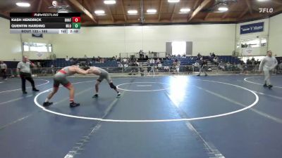 165 lbs Semifinal - Quentin Harding, Menlo NCAA vs Kash Hendrick, Unattached