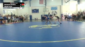 Girls 126 lbs Cons. Semi - Brooklyn Worrell, Oak Grove High School vs Meleny Mitzi, Vancleave High School