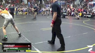 138 lbs Cons. Round 5 - Logan Elliott, Silverback Academy vs Joshua Hamacher, Clio WC