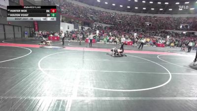 88 lbs Cons. Round 2 - Kolton Voigt, Shiocton vs Hunter Moe, Demons WC (Burlington)