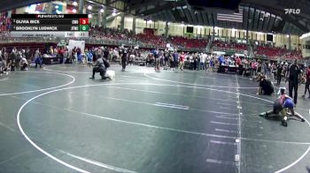 101 lbs Cons. Round 5 - Olivia Bice, CWO vs Brooklyn Ludwick, Junior Titans Wrestling Club