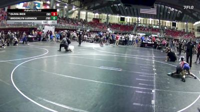 101 lbs Cons. Round 5 - Olivia Bice, CWO vs Brooklyn Ludwick, Junior Titans Wrestling Club