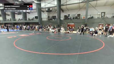 Junior Boys GR - 120 lbs Champ. Round 1 - Damian Fernandez, WA vs Tre Hallford, ID