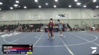 285 lbs Round 2 (8 Team) - Koy Hopke, Wisconsin vs Mustafa Woodi, Ohio Scarlet