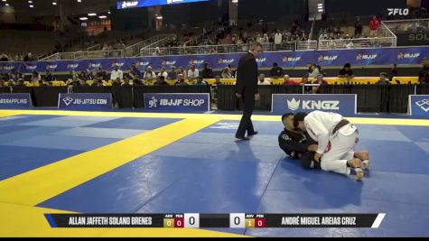 André Miguel Areias Cruz vs Allan Jaffeth Solano Brenes 2026 Pan Jiu Jitsu IBJJF Championship