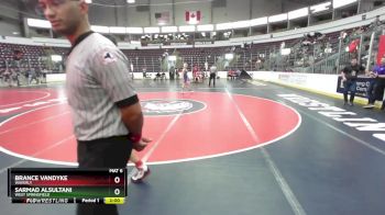 145 lbs Champ. Round 3 - Brance VanDyke, Waverly vs Sarmad AlSultani, West Springfield