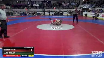 7A 120 lbs Quarterfinal - Thomas Giere, Thompson vs Luke Dudley, Prattville