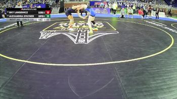 Girls-120 lbs Semifinal - Sky Langewicz, Algonac Hs Girls vs Alexandra Stiltner, Harper Creek Hs Girls