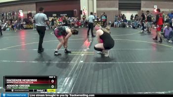 150/170 Round 3 - Mackenzie McGeorge, Georgetown Wrestling Club vs Addison Greger, Steel Valley Renegades