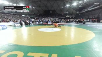 Boys 1A 132 lbs Quarterfinal - Marshall Pell, Cashmere vs Riley Mazza, Kalama