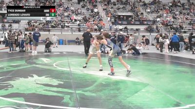 96 lbs Cons. Rd Of 16 - Tyce Dunbar, Ambush Wrestling vs Lorenzo Lovato, Summit Wrestling Academy