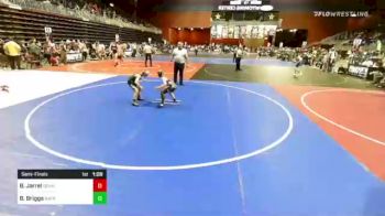 65 lbs Semifinal - Brody Jarrel, Granite WC vs Brayson Briggs, Natrona Colts