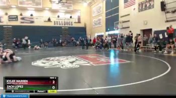 132 lbs Semifinal - Kyler Warren, West Valley (Spokane) vs Zach Lopez, Shadle Park