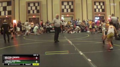 101 lbs Round 5 (6 Team) - Wilton Crespo, Ohio Gold vs Logan Hartzell, SVRWC Gold