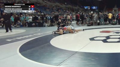 190 lbs Cons. Sub-rd Of 64 - George Mansfield, Utah vs Weston McLaughlin, Wyoming