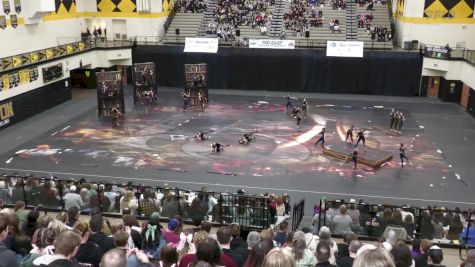 Collage Winter Guard "Akron OH" at 2025 WGI Guard Mideast Power Regional