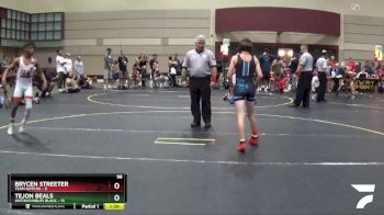 96 lbs Round 5 (6 Team) - Brycen Streeter, Team Gotcha vs Tejon Beals, Untouchables Black