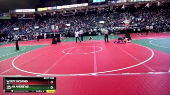 100 lbs Champ. Round 1 - Wyatt McDavid, AVL1 vs Isaiah Andrews, BAB1