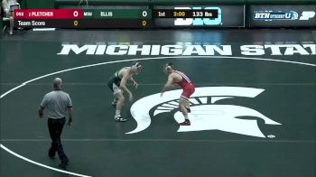 133 lbs, Nathan Ellis, Michigan State vs #2 Luke Pletcher, Ohio State