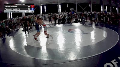 126 lbs Quarters - Isaac Brown, Burnett Trained Wrestling vs Robert Ruscitti, The Wrestling Academy