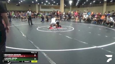 190 lbs Round 5 (6 Team) - Brandon Denson, East Alabama Wrestling Team vs Cayden Ervin, Techfall Black