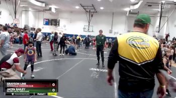 60 lbs Round 3 - Jacen Bailey, Pelion Youth Wrestling vs Grayson Link, Summerville Takedown Club