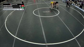 138 lbs Finals (8 Team) - Hayden Schmit, David City vs Ashton Kuchar, Battle Creek